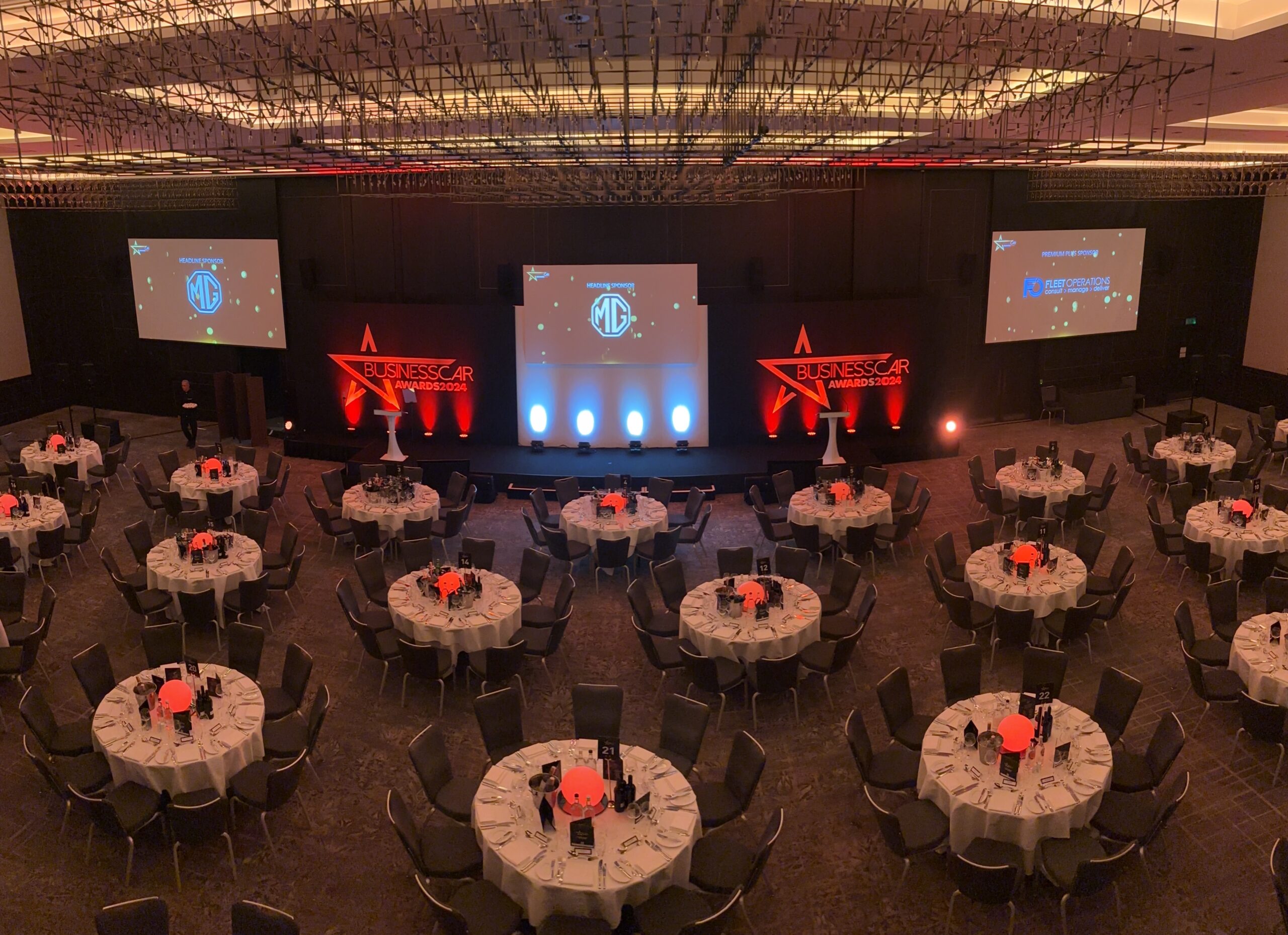 Live AV Events setup for Business Car Awards 2024