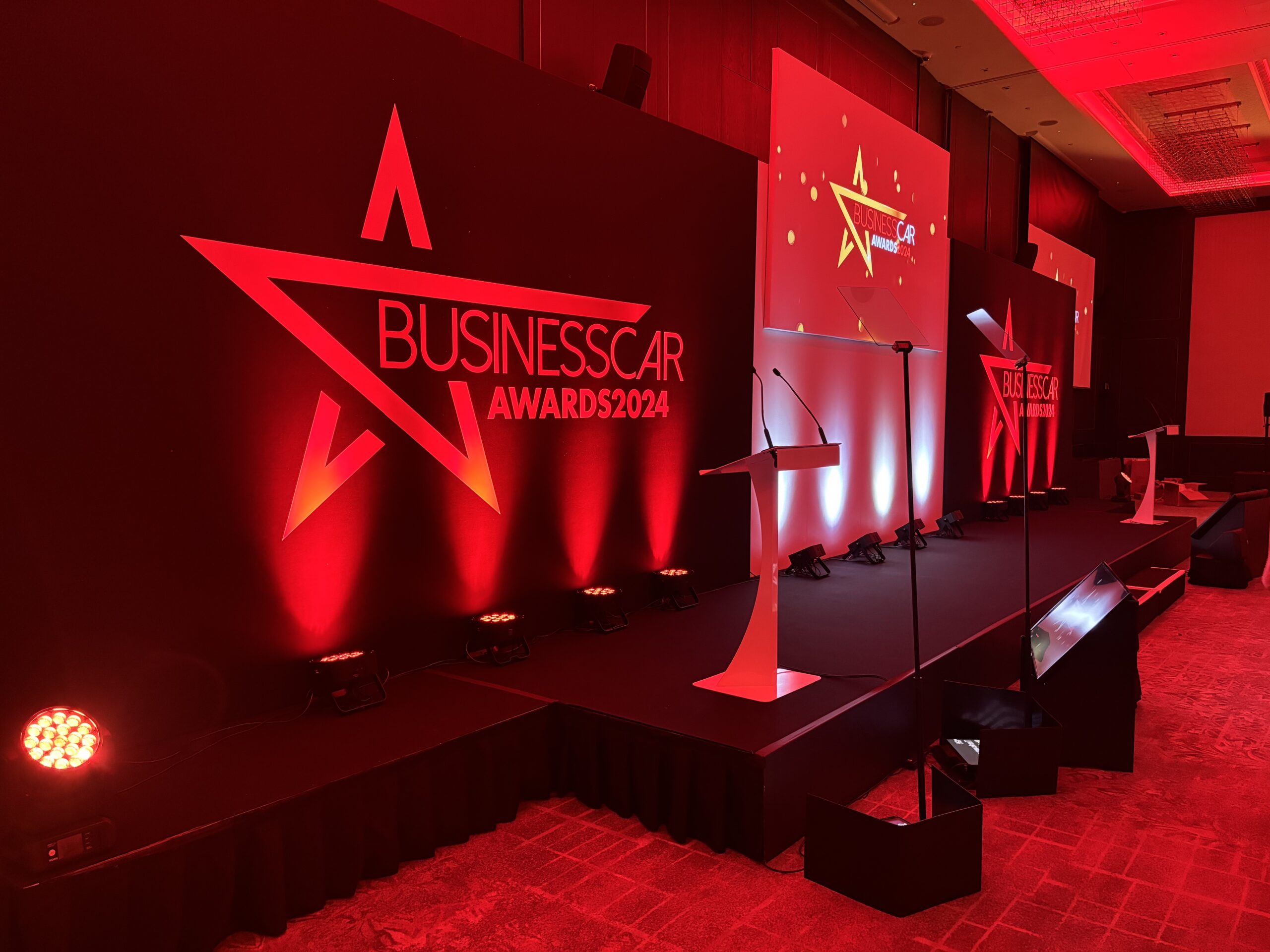 Live AV Events setup for Business Car Awards 2024
